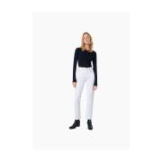 Slim-fit Trousers Re/Done , White , Dames
