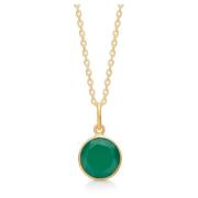 Cat ketting groene onyx Frk. Lisberg , Green , Dames