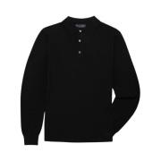 Merinowol Polo -shirt Brooks Brothers , Black , Heren