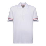 Stijlvolle witte T-shirts voor heren Thom Browne , White , Heren