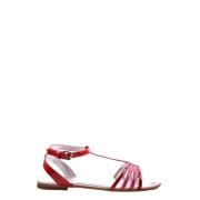 Platte Sandalen voor Dames Hogan , Red , Dames