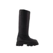 Tall Puffer Boots in Black Poly Gia Borghini , Black , Dames