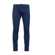 Slim-fit Trousers Roy Roger's , Blue , Heren