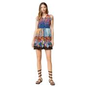 Bohemian Bloemenjurk Twinset , Multicolor , Dames