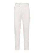 Slim Fit Chino met Verstelbare Taille Oscar Jacobson , White , Heren