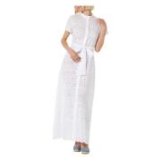 Maxi Jurk MC2 Saint Barth , White , Dames