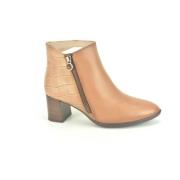 Kameel Print Enkellaarzen - 5cm Hak Hispanitas , Brown , Dames