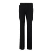 Zwarte broek met flare cut Pennyblack , Black , Dames