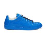 Stijlvolle Leren Sneakers voor Heren Maison Margiela , Blue , Heren