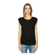 Zwart T-shirt met sterren detail Zadig & Voltaire , Black , Dames