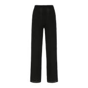 Stijlvolle Straight Broek Marine Serre , Black , Dames