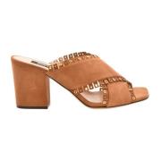 Verhoog je stijl met hoge hak sandalen Sergio Rossi , Brown , Dames