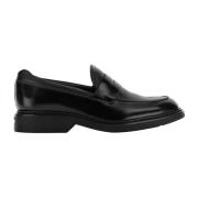 Zwarte platte loafers voor heren Hogan , Black , Heren