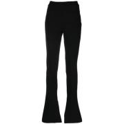 Wide Trousers Off White , Black , Dames