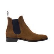 Handgemaakte Tabacco Suède Chelsea Boots Scarosso , Brown , Heren