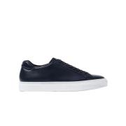 Handgemaakte Blauwe Kalfsleren Ugo Sneakers Scarosso , Blue , Heren