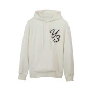 Minimalistische Graphic Logo Hoodie Y-3 , White , Heren