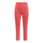 Cropped Trousers Hebe Studio , Red , Dames