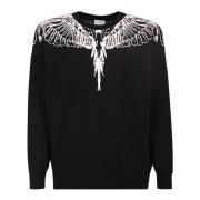 Gebreide kleding met ronde hals en Icon Wings print Marcelo Burlon , B...