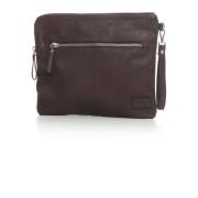 Pochette in leather The Jack Leathers , Brown , Heren