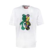 Witte korte mouw crewneck T-shirt Sprayground , White , Heren