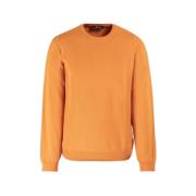 Pure Cashmere Crew-Neck Sweater Moorer , Orange , Heren