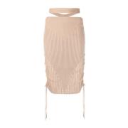 Midi Skirts Andrea Adamo , Beige , Dames