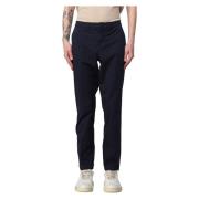 Cropped Trousers Fay , Blue , Heren