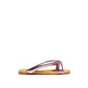 Luxe Knoop Slides La DoubleJ , Yellow , Dames