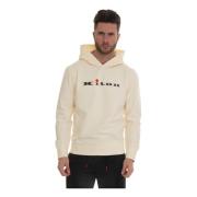 Comfortabele Katoenen Hoodie Kiton , Beige , Heren