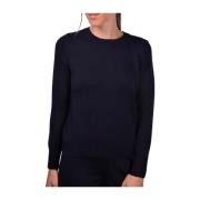 Round-neck Knitwear Gran Sasso , Blue , Dames