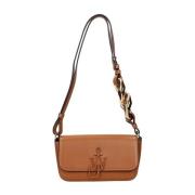 Bruine Leren Anchor Schoudertas JW Anderson , Brown , Dames