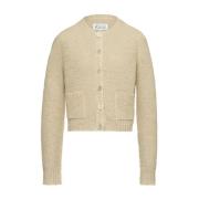 Beige Gebreid Cardigan Maison Margiela , Beige , Dames