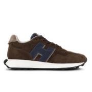 Stijlvolle Patch Sneakers voor Mannen Hogan , Brown , Heren