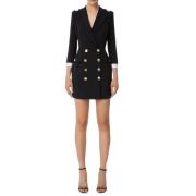 Casual jurk - Polyester Elastaan Mix Elisabetta Franchi , Black , Dame...