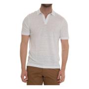 Short sleeve polo shirt Gran Sasso , White , Heren