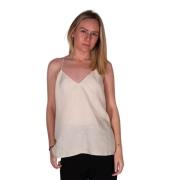 Mouwloze Top Pomandère , White , Dames