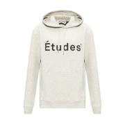 Hoodie met logo Études , Gray , Heren