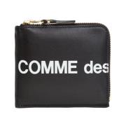 Portemonnee met Logo en Rits Comme des Garçons , Black , Dames