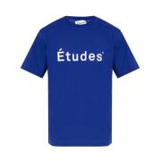 T-shirt met logo Études , Blue , Heren