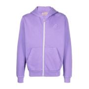 Paarse Katoenen Hoodie voor Mannen Autry , Purple , Heren