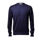 Round-neck Knitwear Gran Sasso , Blue , Heren