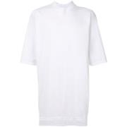 Oversize Jumbo T-Shirt Krijtwit Rick Owens , White , Heren