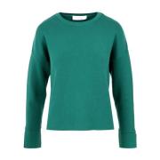 Ronde hals gekweek Kaos , Green , Dames