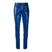 Slim-fit hoge taille spijkerbroek Saint Laurent , Blue , Dames