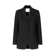 Klassieke single-breasted Mara Blazer Samsøe Samsøe , Black , Dames