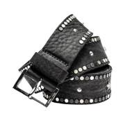 Studded Starlight Leren Riem Zadig & Voltaire , Black , Dames