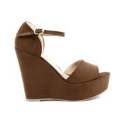 Wedges Beniamina Made in Italia , Brown , Dames