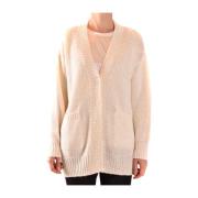 Gezellige en stijlvolle cardigan voor vrouwen Dondup , White , Dames