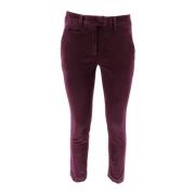 Smal Gesneden Broek Dondup , Purple , Dames